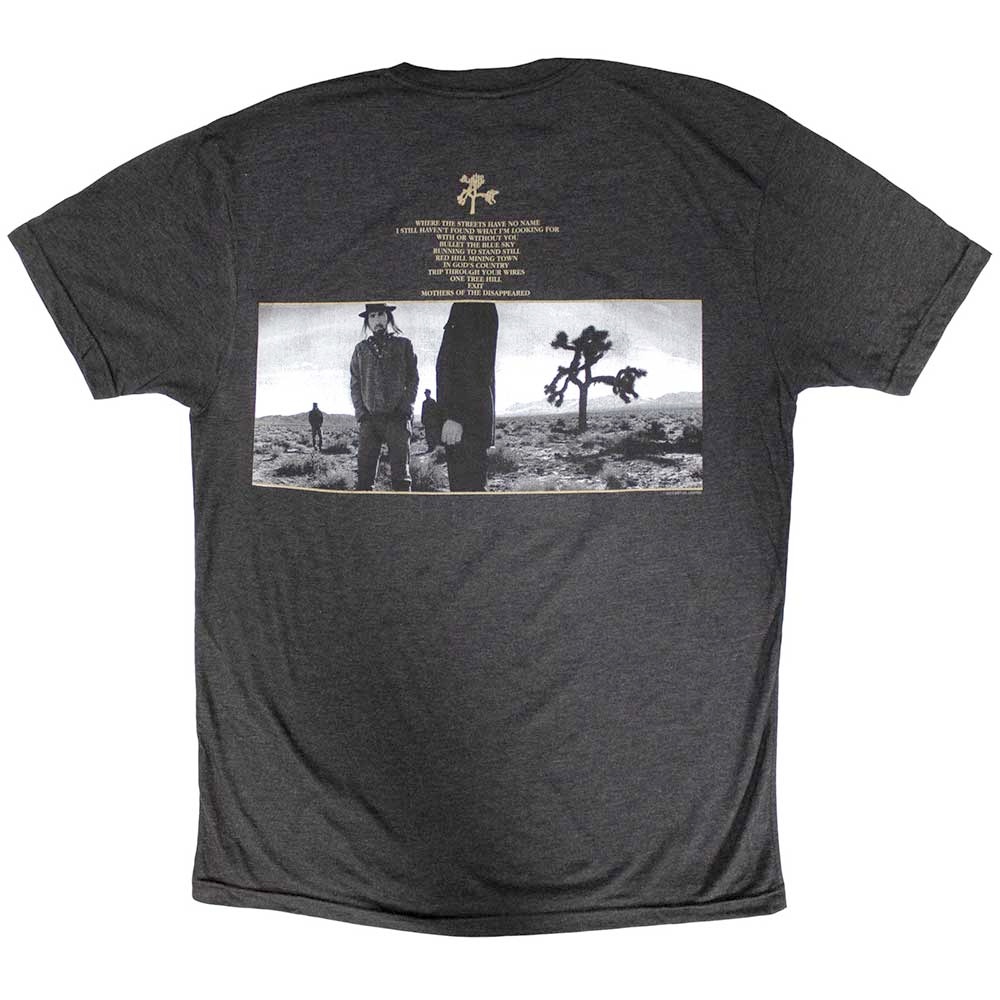 U2 - Joshua Tree Dates 2017 Heren Tshirt - Grijs